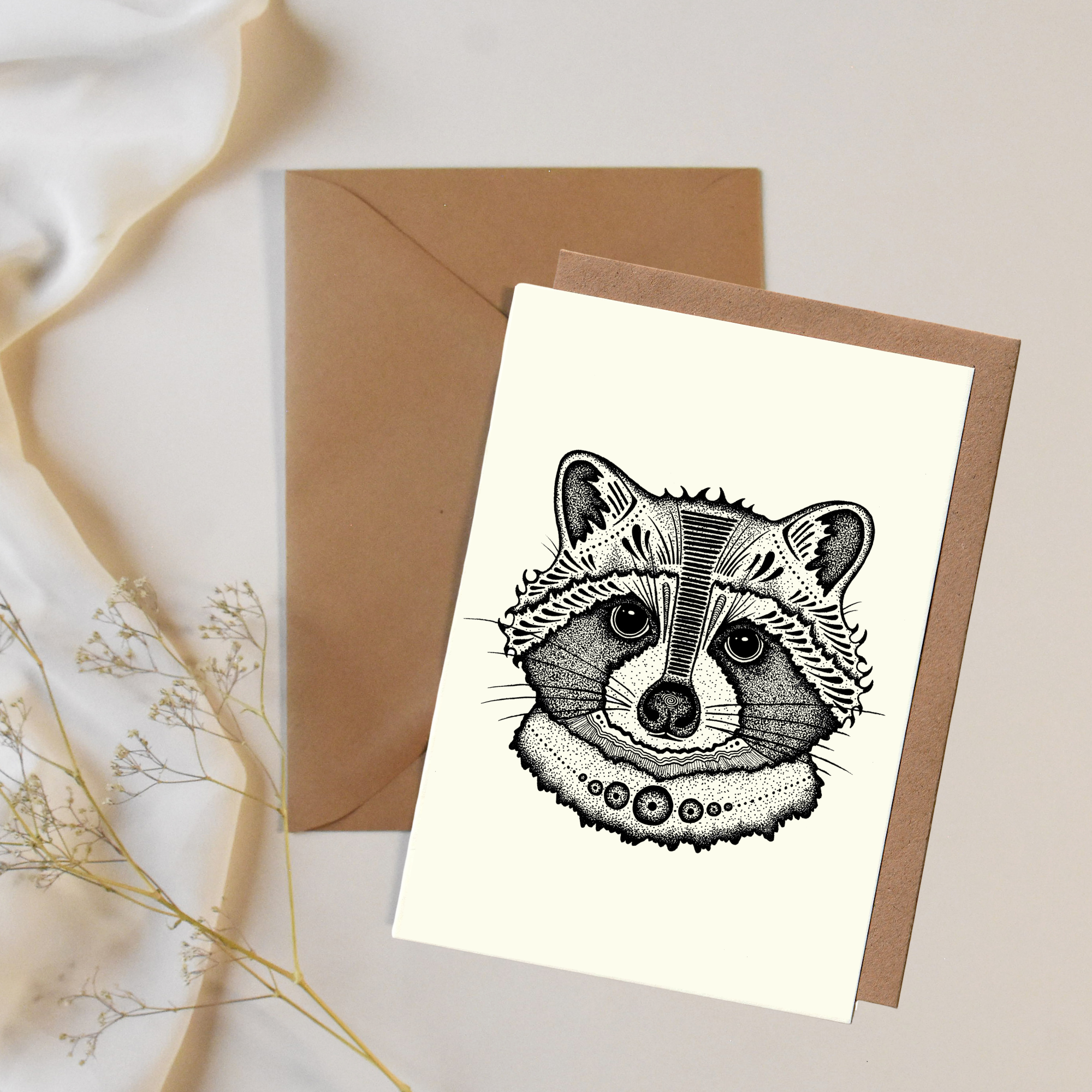 Raccoon Card